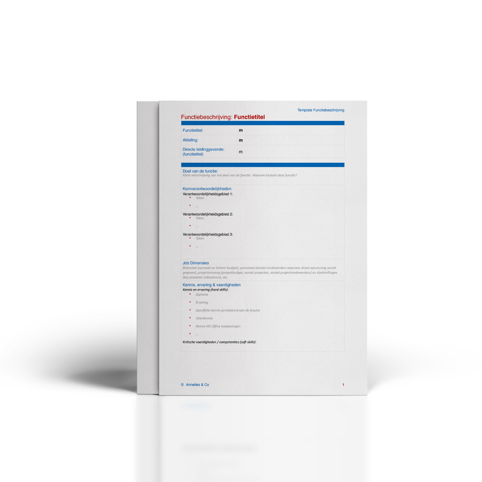 Template - Functiebeschrijving - Annelies & Co - Download - Annelies & Co - Human Engagement Experts